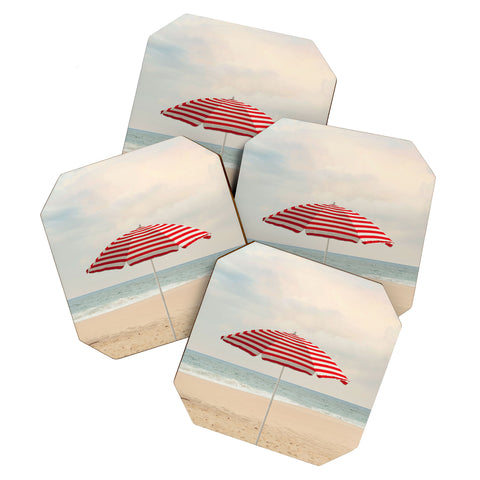 Eye Poetry Photography Umbrella California Beach Coaster Set