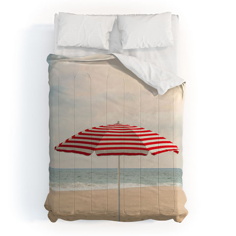 Eye Poetry Photography Umbrella California Beach Comforter