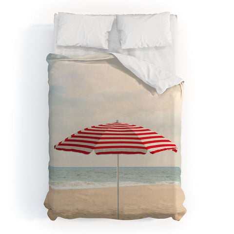 Eye Poetry Photography Umbrella California Beach Duvet Cover
