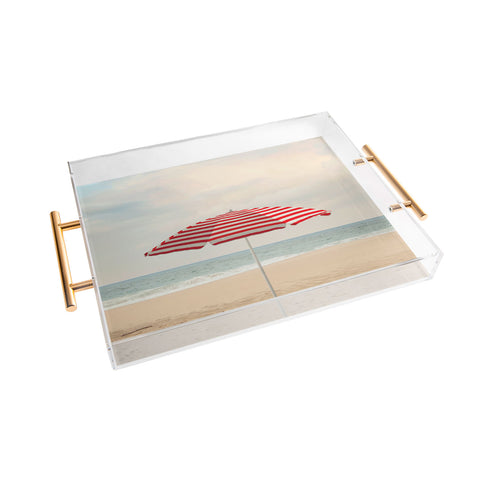 Eye Poetry Photography Umbrella California Beach Acrylic Tray