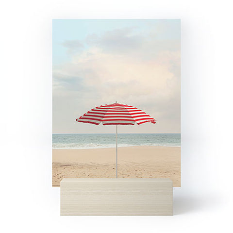Eye Poetry Photography Umbrella California Beach Mini Art Print