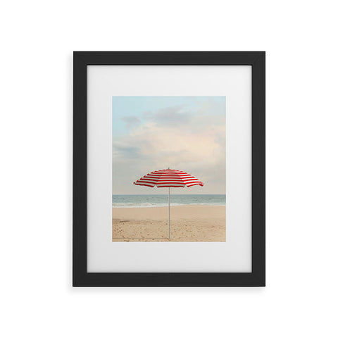 Eye Poetry Photography Umbrella California Beach Framed Art Print
