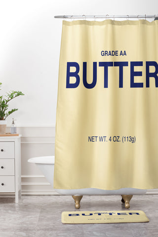 fast foop butter I Shower Curtain And Mat