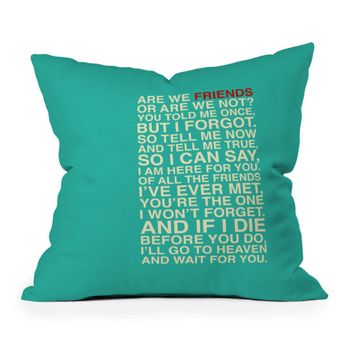 Fimbis Friends Outdoor Throw Pillow