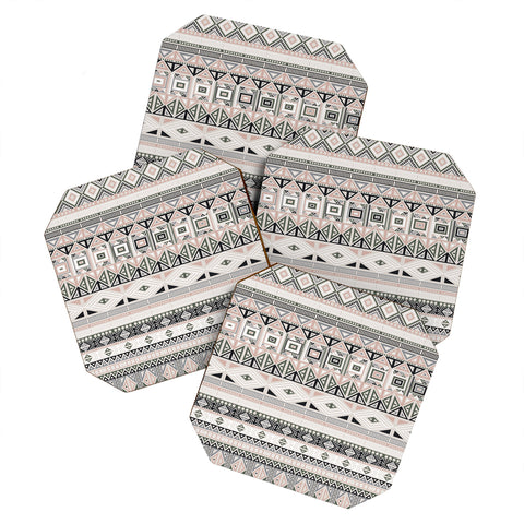 Fimbis Geometric Aztec 1 Coaster Set