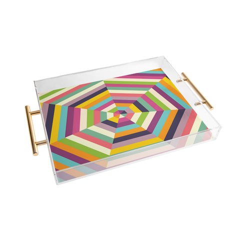 Fimbis Heptagon Quilt Acrylic Tray