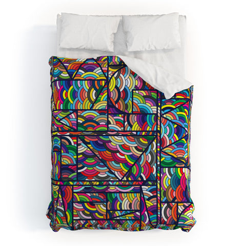 Fimbis Kaku Technicolor Duvet Cover