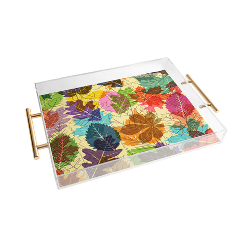 Fimbis Leaves Autumn Acrylic Tray