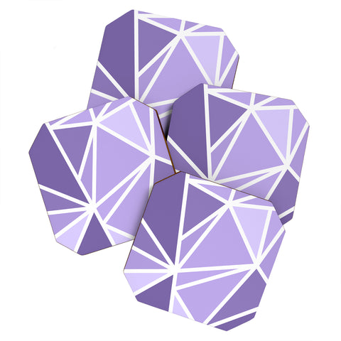 Fimbis Mosaic Purples Coaster Set