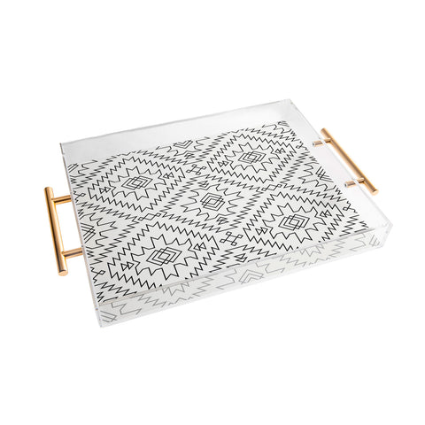 Fimbis NavNa Black and White 2 Acrylic Tray