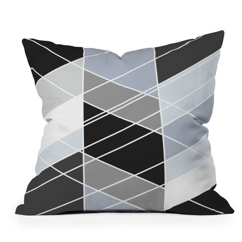 Fimbis Nordic Slant Geometric Outdoor Throw Pillow