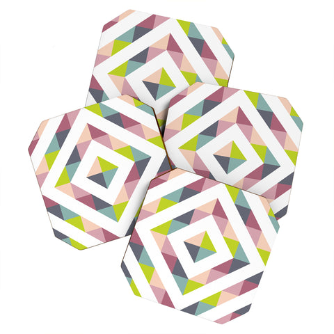 Fimbis Patchwork Spring Coaster Set