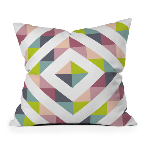 Fimbis Patchwork Spring Outdoor Throw Pillow