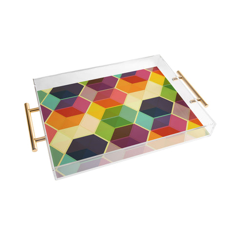 Fimbis Retro Hexagonzo Acrylic Tray