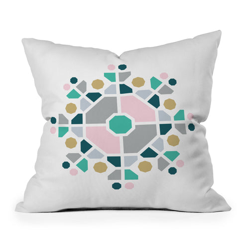 Fimbis Scandi Octagon Outdoor Throw Pillow