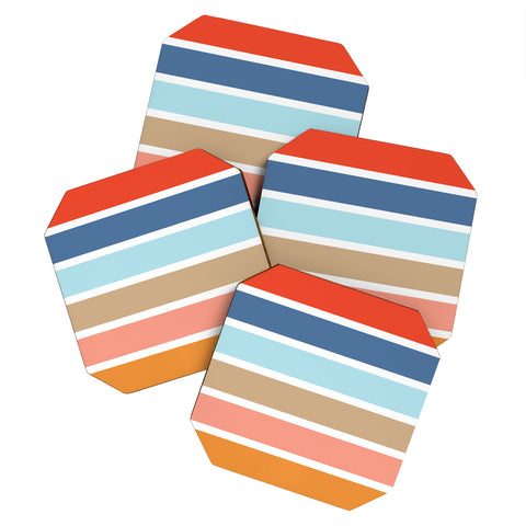 Fimbis Six Stripes Coaster Set