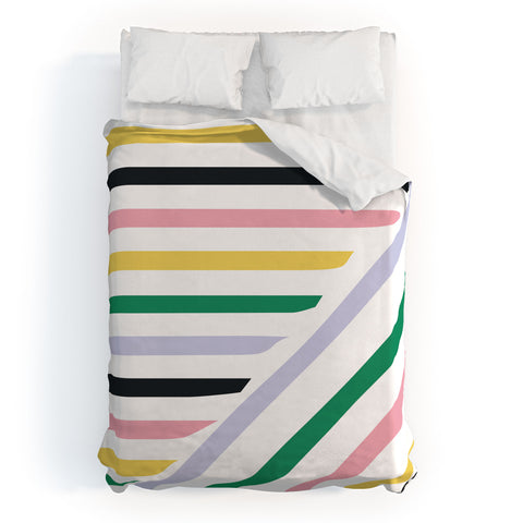 Fimbis Spring in Stripes Duvet Cover