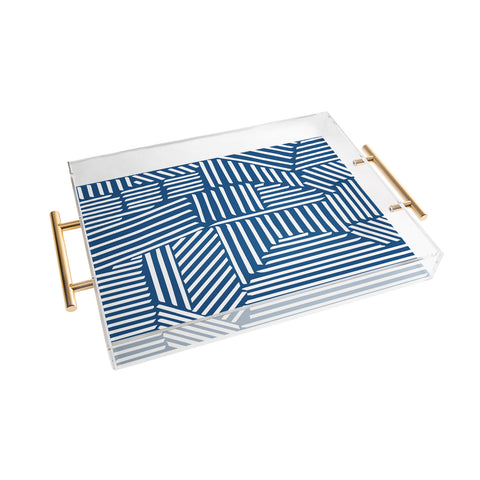 Fimbis Strypes Classic Blue Acrylic Tray