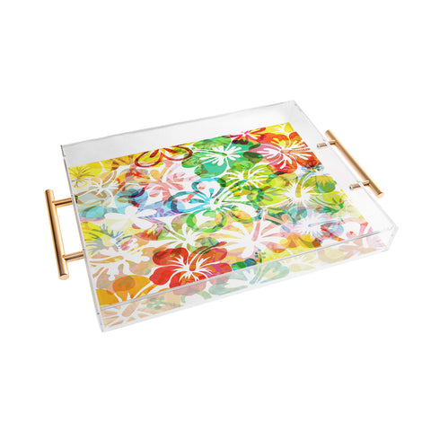 Fimbis Summer Flower Acrylic Tray