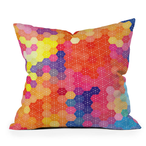 Fimbis Summer Garden Outdoor Throw Pillow