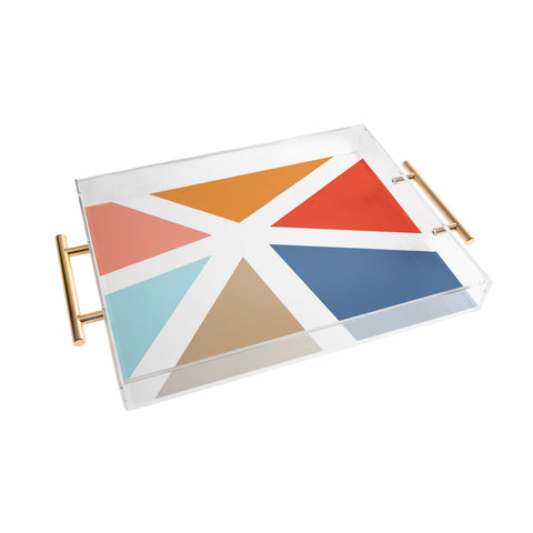 Fimbis Summers End Geometry Acrylic Tray