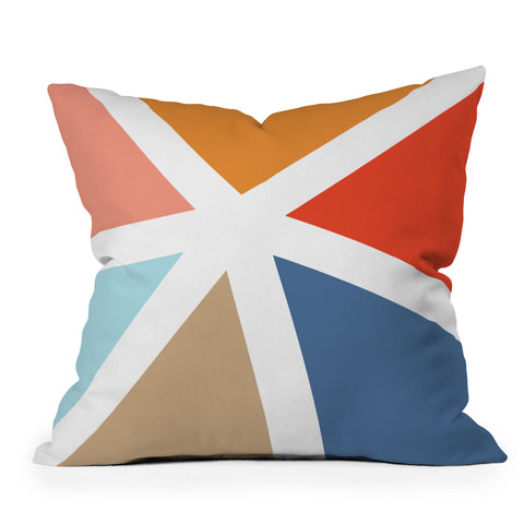 Fimbis Summers End Geometry Outdoor Throw Pillow