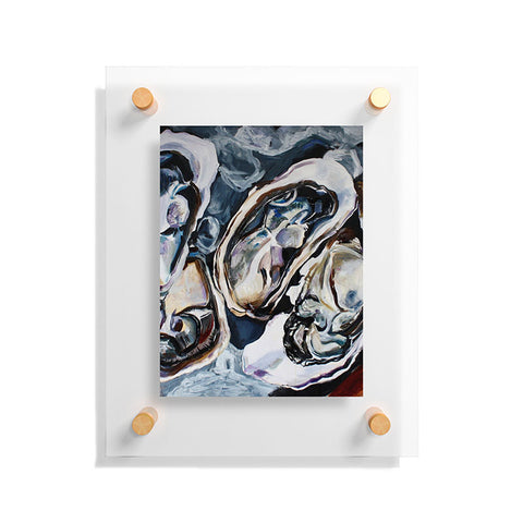 Fine Art by Clau Robles Gil Center Panel Oyster Triptych Floating Acrylic Print