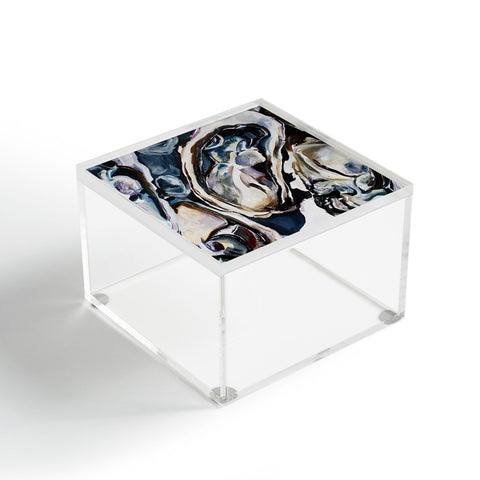 Fine Art by Clau Robles Gil Center Panel Oyster Triptych Acrylic Box