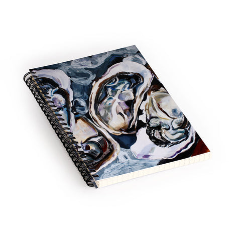 Fine Art by Clau Robles Gil Center Panel Oyster Triptych Spiral Notebook