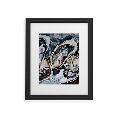 Fine Art by Clau Robles Gil Center Panel Oyster Triptych Framed Art Print