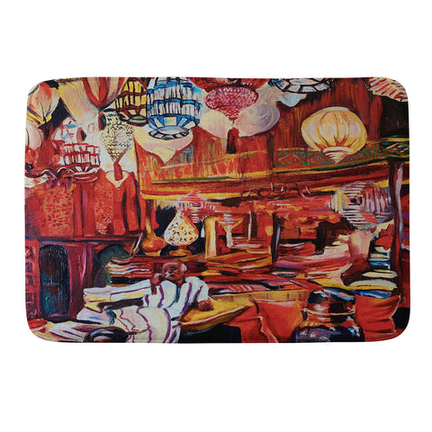 Fine Art by Clau Robles Gil Marrakech 2020 Memory Foam Bath Mat