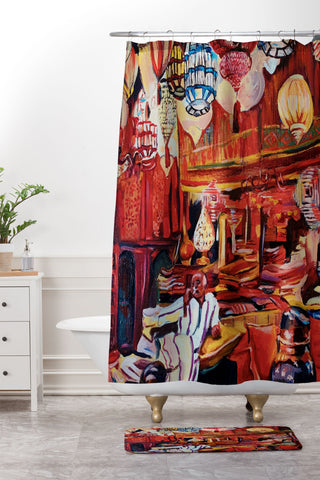 Fine Art by Clau Robles Gil Marrakech 2020 Shower Curtain And Mat