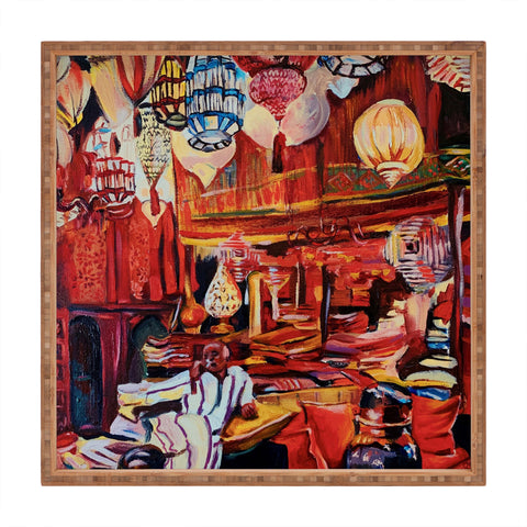 Fine Art by Clau Robles Gil Marrakech 2020 Square Tray