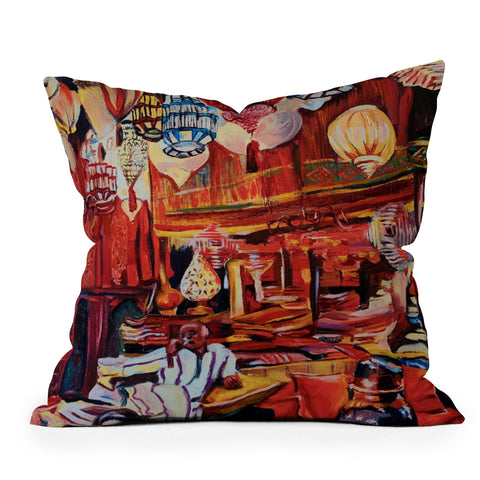 Fine Art by Clau Robles Gil Marrakech 2020 Outdoor Throw Pillow