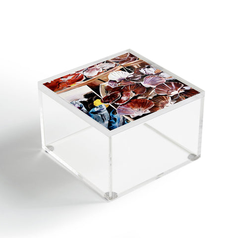 Fine Art by Clau Robles Gil Mercado de Mariscos Acrylic Box