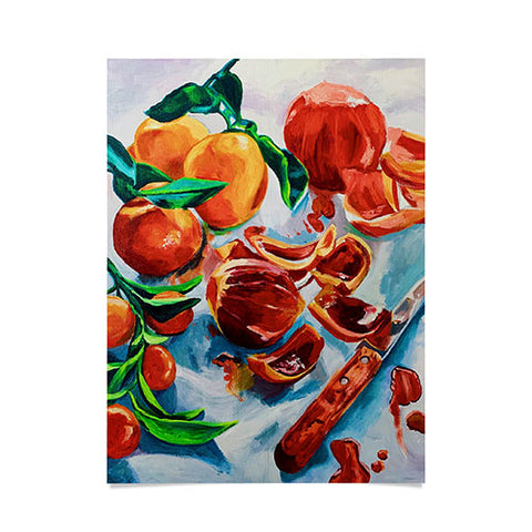 Fine Art by Clau Robles Gil Naranjas de Verano Poster