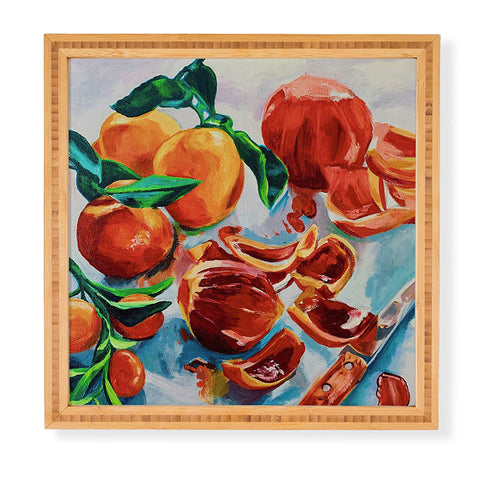 Fine Art by Clau Robles Gil Naranjas de Verano Framed Wall Art