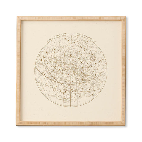 Florent Bodart Aster Visible Heavens Gold Framed Wall Art