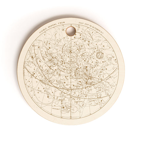 Florent Bodart Aster Visible Heavens Gold Cutting Board Round