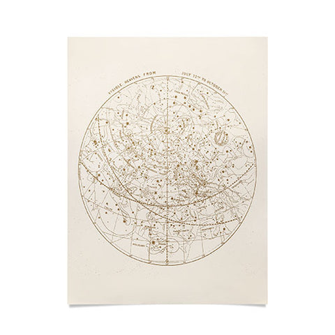 Florent Bodart Aster Visible Heavens Gold Poster