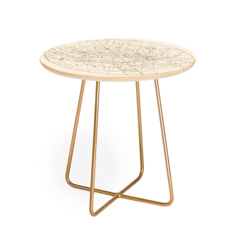 Florent Bodart Aster Visible Heavens Gold Round Side Table
