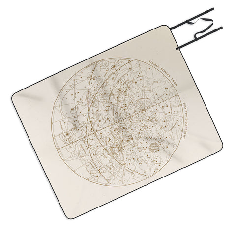 Florent Bodart Aster Visible Heavens Gold Picnic Blanket