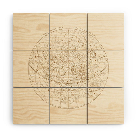 Florent Bodart Aster Visible Heavens Gold Wood Wall Mural