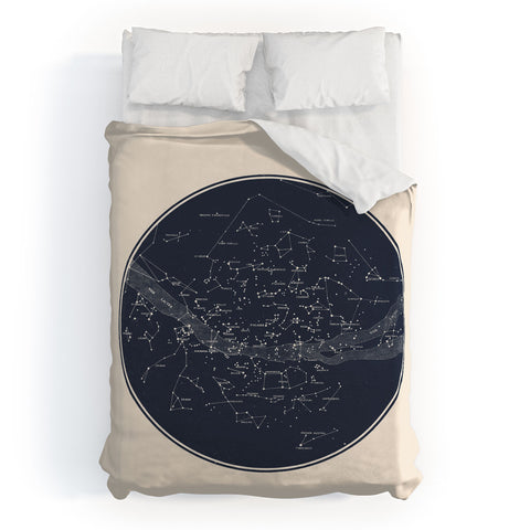 Florent Bodart Carte Celeste Duvet Cover