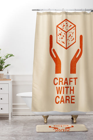 Florent Bodart Craft With Care Shower Curtain And Mat