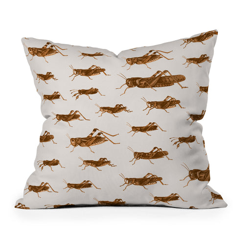 Florent Bodart Crickets Outdoor Throw Pillow