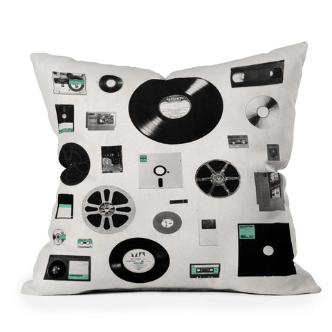 Florent Bodart Data Outdoor Throw Pillow