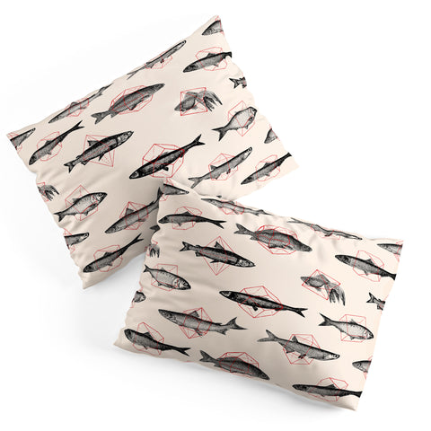 Florent Bodart Fishes In Geometrics Pillow Shams