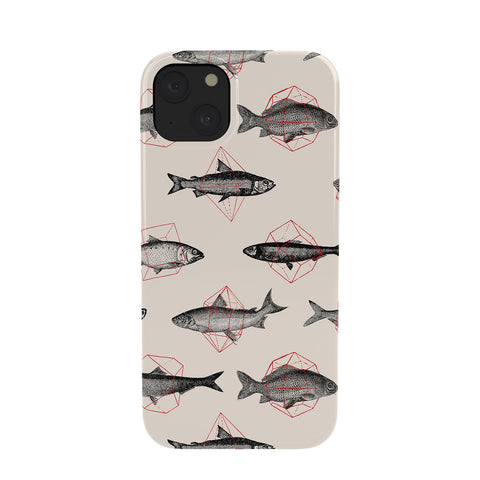 Florent Bodart Fishes In Geometrics Phone Case