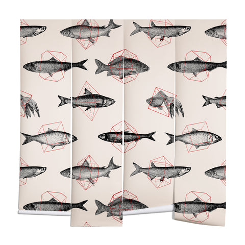 Florent Bodart Fishes In Geometrics Wall Mural